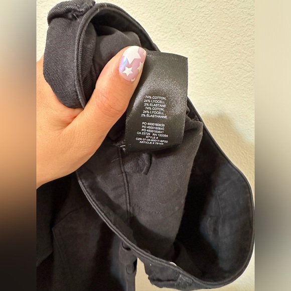 ARITZIA WILFRED FREE Black Modern Utility Pants Jeans Straight Leg EUC - Picture 7 of 7